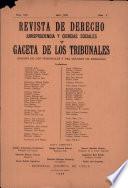 Revista de Derecho jurisprudencia y ciencias sociales y gaceta de los tribunales