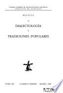 Revista de dialectología y tradiciones populares