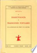 Revista de dialectología y tradiciones populares