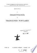 Revista de dialectología y tradiciones populares