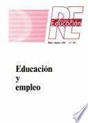Revista de educación nº 267. Educación y empleo
