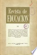 Revista de educación nº 61