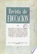 Revista de educación nº 63