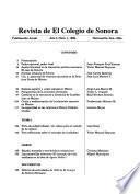 Revista de El Colegio de Sonora