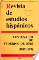Revista de estudios hispánicos