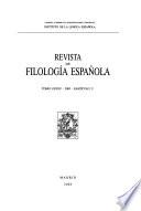 Revista de filología española