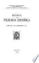 Revista de filología española