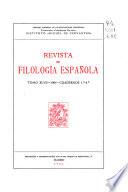 Revista de filología española