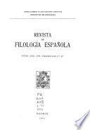 Revista de filología española