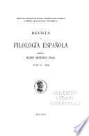 Revista de filología española