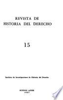 Revista de historia del derecho