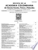 Revista de la Academia Colombiana de Ciencias Exactas, Físicas y Naturales