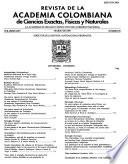 Revista de la Academia Colombiana de Ciencias Exactas, Físicas y Naturales