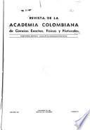 Revista de la Academia Colombiana de Ciencias Exactas, Físicas y Naturales