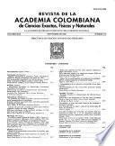 Revista de la Academia colombiana de ciencias exactas, físicas y naturales