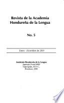 Revista de la Academia Hondureña de la Lengua
