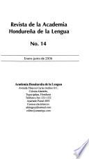 Revista de la Academia Hondureña de la Lengua