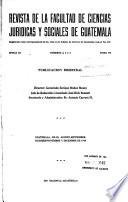 Revista de la Facultad de Ciencias Jurídicas y Sociales de Guatemala