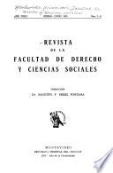 Revista de la Facultad de Derecho y Ciencias Sociales