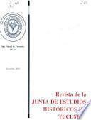 Revista de la Junta de Estudios Históricos de Tucumán