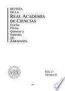 Revista de la Real Academia de Ciencias Exactas, Físicas, Químicas y Naturales de Zaragoza