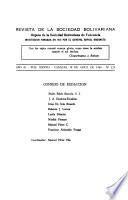 Revista de la Sociedad Bolivariana de Venezuela