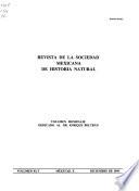 Revista de la Sociedad Mexicana de Historia Natural