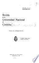 Revista de la Universidad Nacional de Cordoba