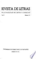 Revista de letras de la Facultad de Artes y Ciencias - Universidad de Puerto Rico en Mayagüez