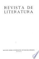 Revista de literatura