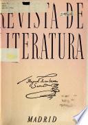 Revista de literatura