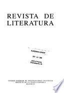 Revista de literatura