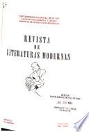 Revista de literaturas modernas