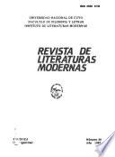 Revista de literaturas modernas