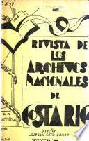 Revista de los Archivos Nacionales