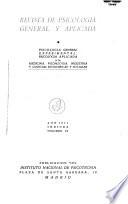 Revista de psicologia general y aplicada