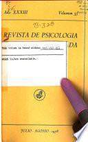 Revista de psicologia general y aplicada