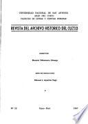 Revista del Archivo Histórico del Cuzco