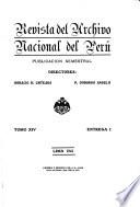 Revista del Archivo Nacional del Perú