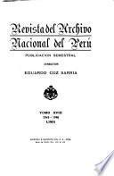 Revista del Archivo Nacional del Perú