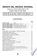 Revista del Archivo Nacional