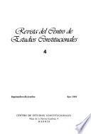 Revista del Centro de Estudios Constitucionales