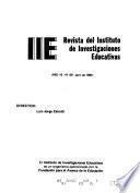 Revista del Instituto de Investigaciones Educativas