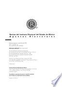 Revista del Instituto Electoral del Estado de México, apuntes electorales