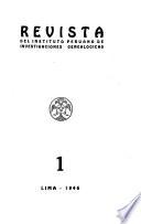 Revista del Instituto Peruano de Investigaciones Genealógicas