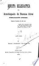 Revista eclesiástica del Arzobispado de Buenos Aires