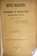 Revista eclesiástica del Arzobispado de Buenos Aires
