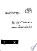 Revista El maestro, 1921-1923