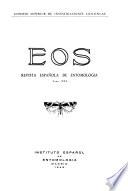 Revista espanola de entomologia