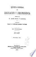 Revista general de legislación y jurisprudencia